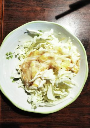 千切りキャベツのゆず味噌マヨがけ-レシピのメイン写真