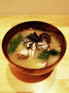 磯の香り!かきの味噌汁-レシピのメイン写真