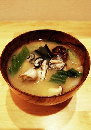 磯の香り!かきの味噌汁-レシピのメイン写真