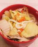 カット鍋用きのこ野菜&油揚げうどんすき