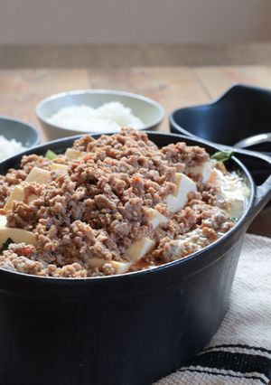 白菜と豆腐の肉みそ鍋-レシピのメイン写真