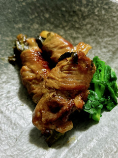 レンコン春菊を豚こまで肉巻-レシピのメイン写真