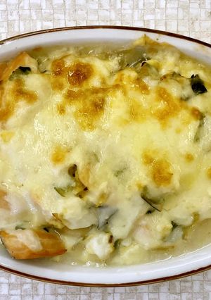 【幼児食】鮭と豆腐の和風グラタン-レシピのメイン写真