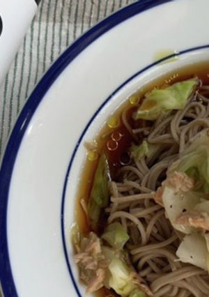 キャベツとツナの洋風お蕎麦-レシピのメイン写真