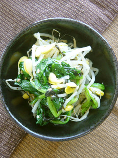 ほうれん草ともやしの塩こうじナムル-レシピのメイン写真
