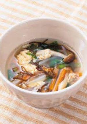 簡単・低カロリー野菜たっぷりもずくスープ-レシピのメイン写真