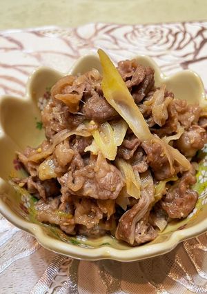 牛肉と白ネギのさわやか味噌煮-レシピのメイン写真