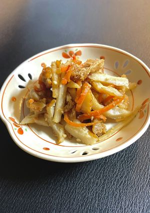 捨てずに美味しく変身♪大根の皮きんぴら-レシピのメイン写真