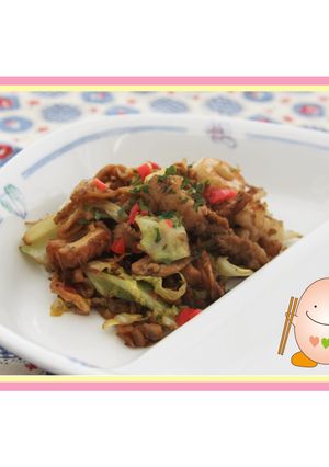 たべまる給食 切干しだいこんのソース炒め-レシピのメイン写真