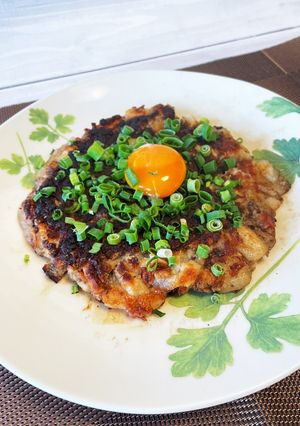 【ポリ袋で簡単】お餅と長芋のふわとろ焼き-レシピのメイン写真