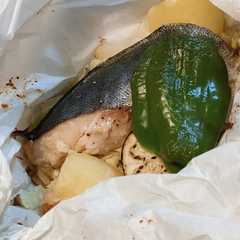 A picture of クックパー包み焼き☆白身魚のバター醤油焼.