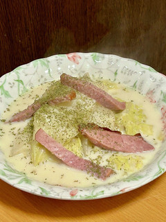 白菜とハムのクリーム煮-レシピのメイン写真