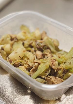 鯖缶とキャベツのカレー風味炒め-レシピのメイン写真