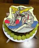 ユニコーンガンダムケーキ☆キャラチョコ☆