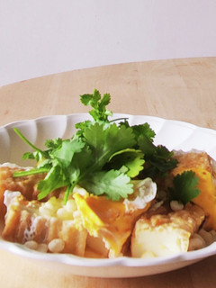 レンジ3分☆厚揚げの白だし丼☆昼飯-レシピのメイン写真