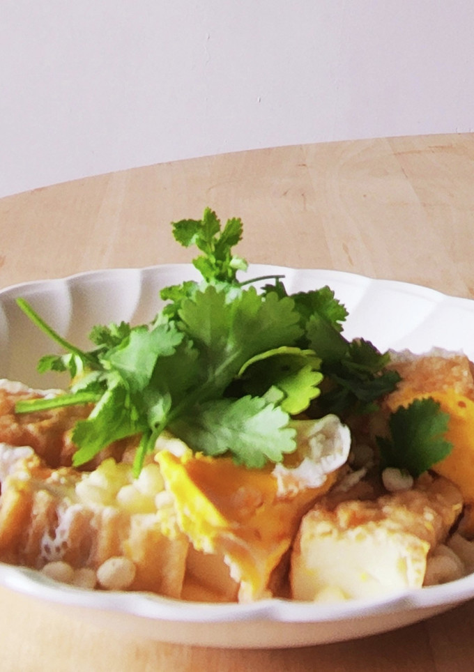 レンジ3分☆厚揚げの白だし丼☆昼飯-レシピのメイン写真