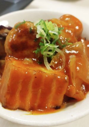 ✧簡単✧厚揚げと茄子と肉団子のチリ炒め-レシピのメイン写真