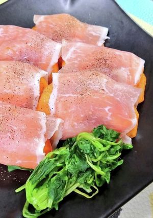 柿の生ハム巻き-レシピのメイン写真
