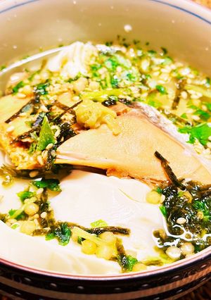 たんぱく質リッチな豆腐茶漬け♪-レシピのメイン写真