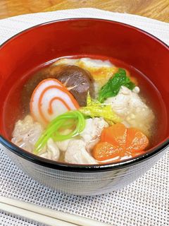 塩出汁で♪旨だしお雑煮-レシピのメイン写真