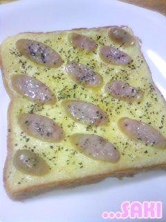 ウィンナーマヨネーズトースト-レシピのメイン写真