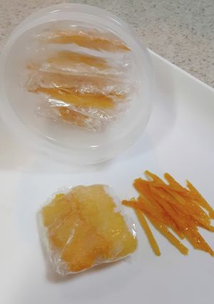 柚子皮の保存方法(冷凍)-レシピのメイン写真