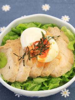 ヘルシー鶏ハム丼-レシピのメイン写真