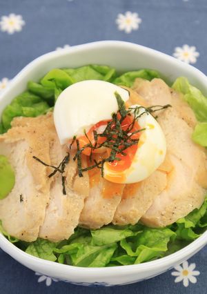 ヘルシー鶏ハム丼-レシピのメイン写真