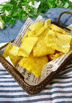 糖質オフ♪カレーの油揚げチップス-レシピのメイン写真