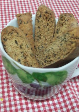 ダイエットの味方★ごまきなこビスコッティ-レシピのメイン写真
