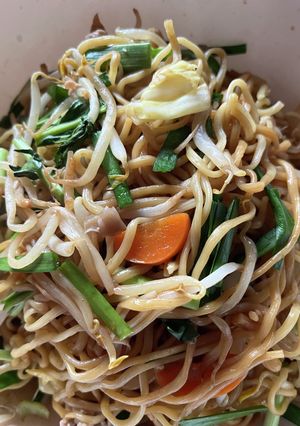 レンジで簡単！野菜たっぷり焼そば♪-レシピのメイン写真