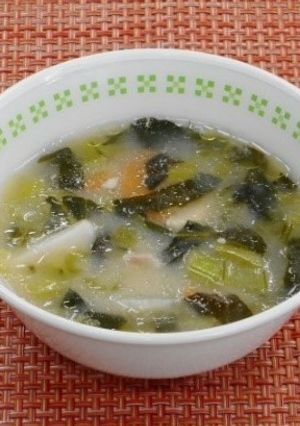 （学校給食）お雑煮～白みそ仕立て～-レシピのメイン写真
