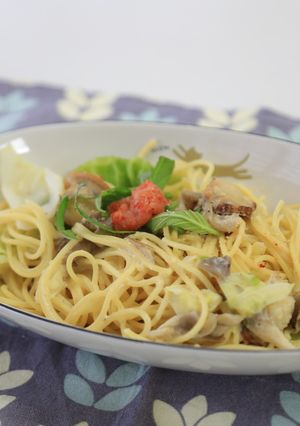 明太子のホタテの豆乳パスタ-レシピのメイン写真