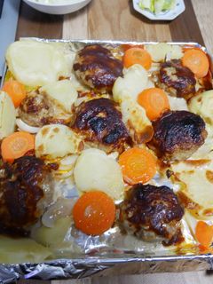 不器用トースターハンバーグ-レシピのメイン写真