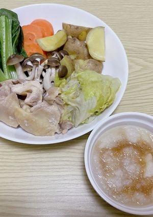 蒸し食材のおろしポン酢-レシピのメイン写真