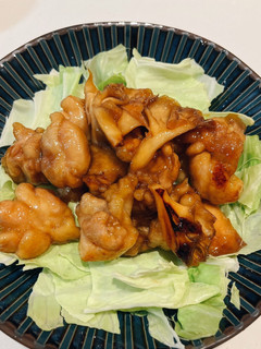 鶏ももと舞茸で☆てりてり簡単酢炒め-レシピのメイン写真