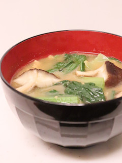 朝昼夕♪小松菜と生しいたけの納豆汁-レシピのメイン写真