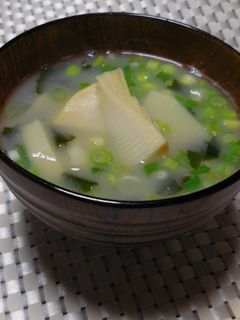 筍のお味噌汁-レシピのメイン写真