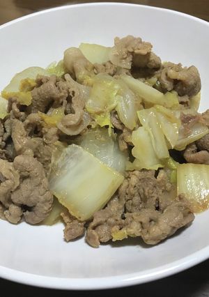 エバラ黄金の味で作る豚コマ白菜-レシピのメイン写真