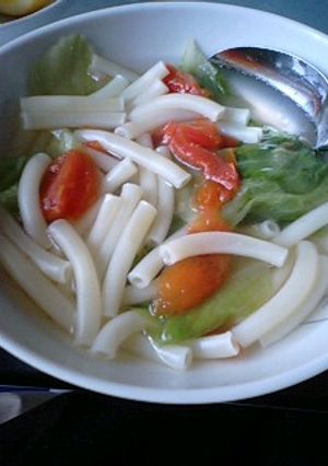 マカロニとトマトスープ-レシピのメイン写真