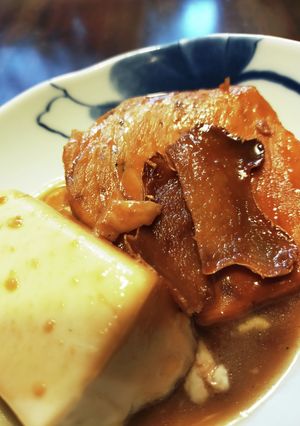 カジキと豆腐を煮る☆絹揚げでも旨し。-レシピのメイン写真