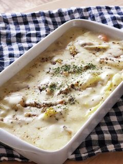 白菜消費☆レンジ米粉グラタン☆おもてなし-レシピのメイン写真