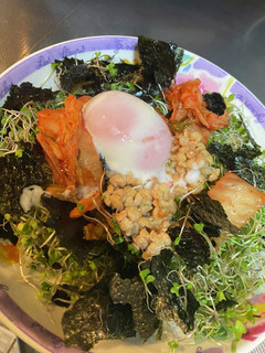 温泉玉子キムチ納豆サラダ-レシピのメイン写真