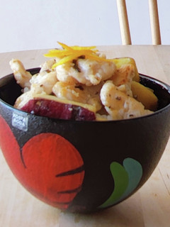 鶏ささみとさつま芋丼☆1人ランチ★塾ご飯-レシピのメイン写真