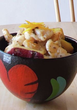 鶏ささみとさつま芋丼☆1人ランチ★塾ご飯-レシピのメイン写真