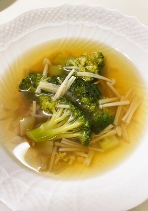 えのきとブロッコリーのスープ-レシピのメイン写真