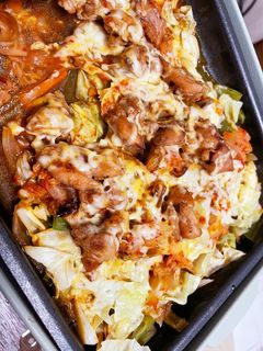 焼肉のタレで作る!野菜キムチーズ焼き-レシピのメイン写真