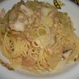 めんつゆでツナとキノコの和風パスタ