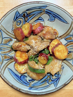 鶏もも肉とさつま芋のバター醤油焼き-レシピのメイン写真