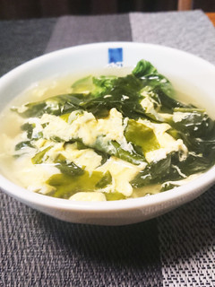 青梗菜とわかめの卵スープ-レシピのメイン写真
